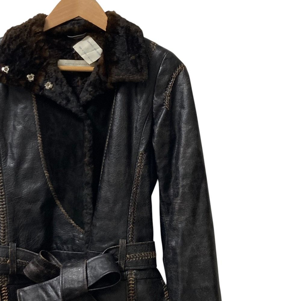 Other Other Ruffo research Shearling Belted Long Coat Leather Outerwear DUTY FREE for USA Size ONE SIZE - 2 Thumbnail