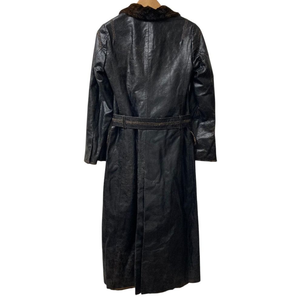 Other Other Ruffo research Shearling Belted Long Coat Leather Outerwear DUTY FREE for USA Size ONE SIZE - 3 Thumbnail