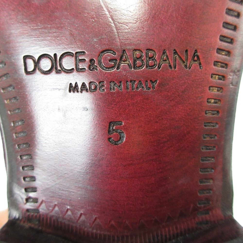 Dolce & Gabbana Dolce & Gabbana Dolce&Gabbana Velour Loafers Textile Shoes DUTY FREE for USA Size ONE SIZE - 8 Thumbnail