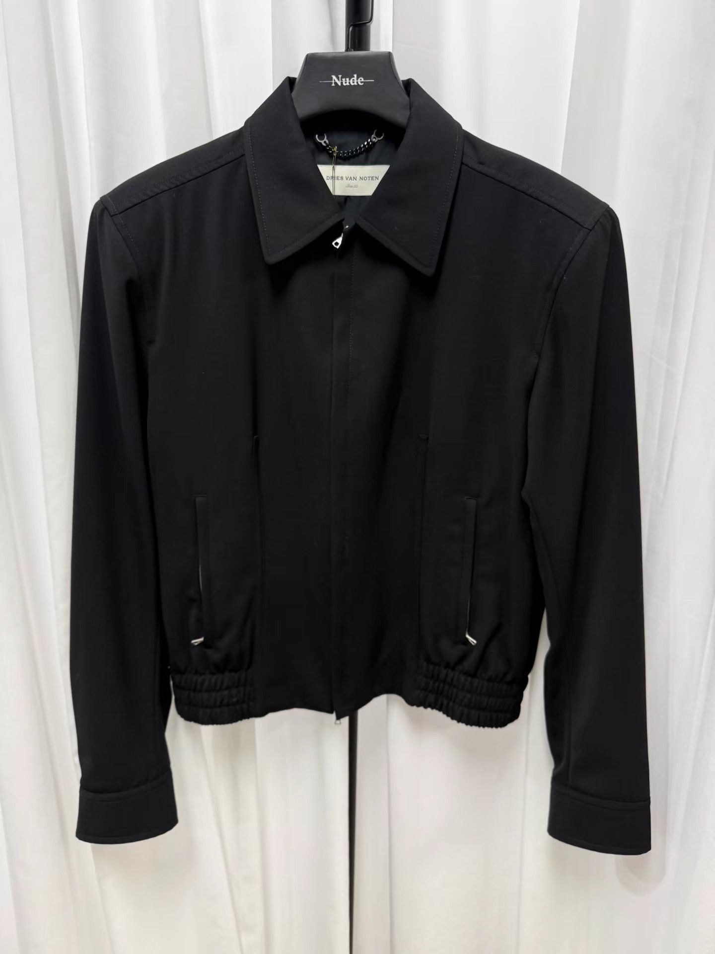 Dries Van Noten Black Lightweight Zip-Front Jacket Size US M / EU 48-50 / 2 - 5 Thumbnail