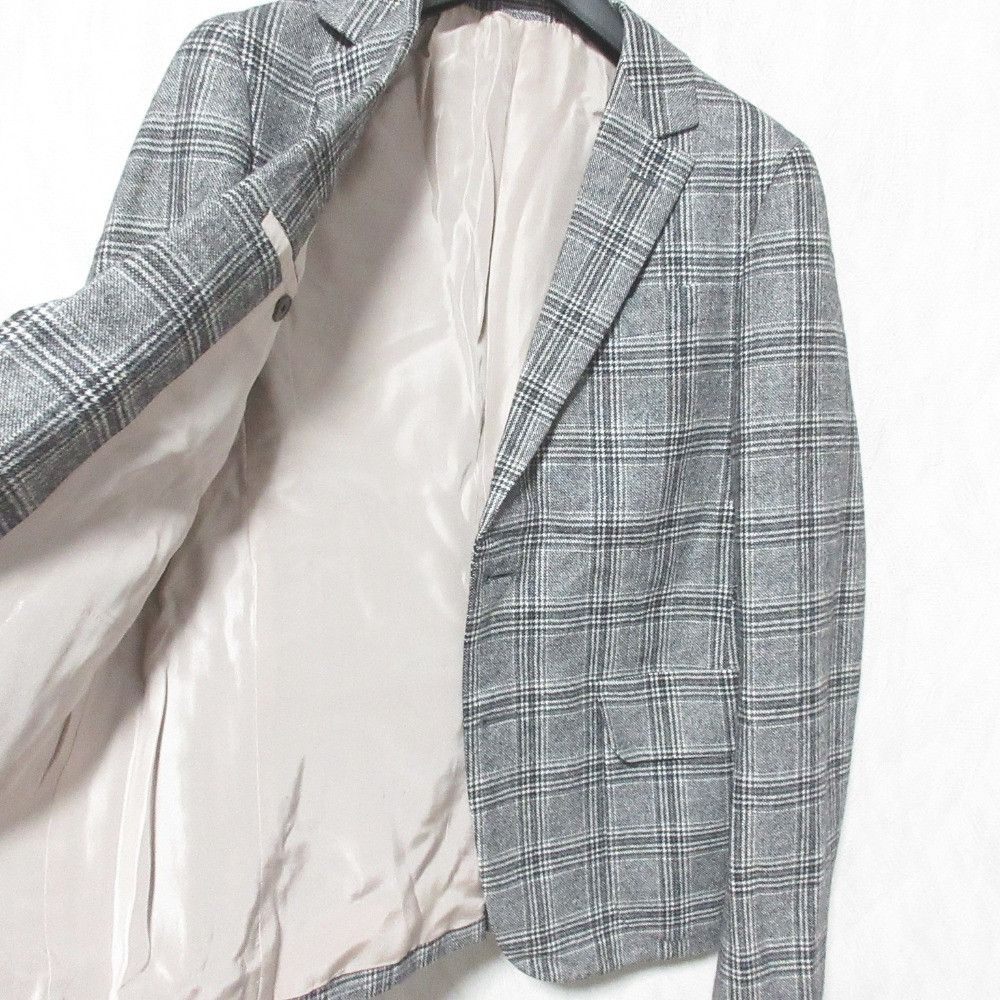 Other Other Drawer Check Wool Tailored Jacket Textile Outerwear 6522-299-0093 DUTY FREE for USA Size ONE SIZE - 4 Thumbnail