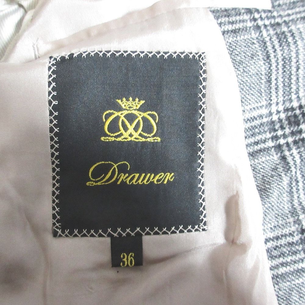 Other Other Drawer Check Wool Tailored Jacket Textile Outerwear 6522-299-0093 DUTY FREE for USA Size ONE SIZE - 5 Thumbnail