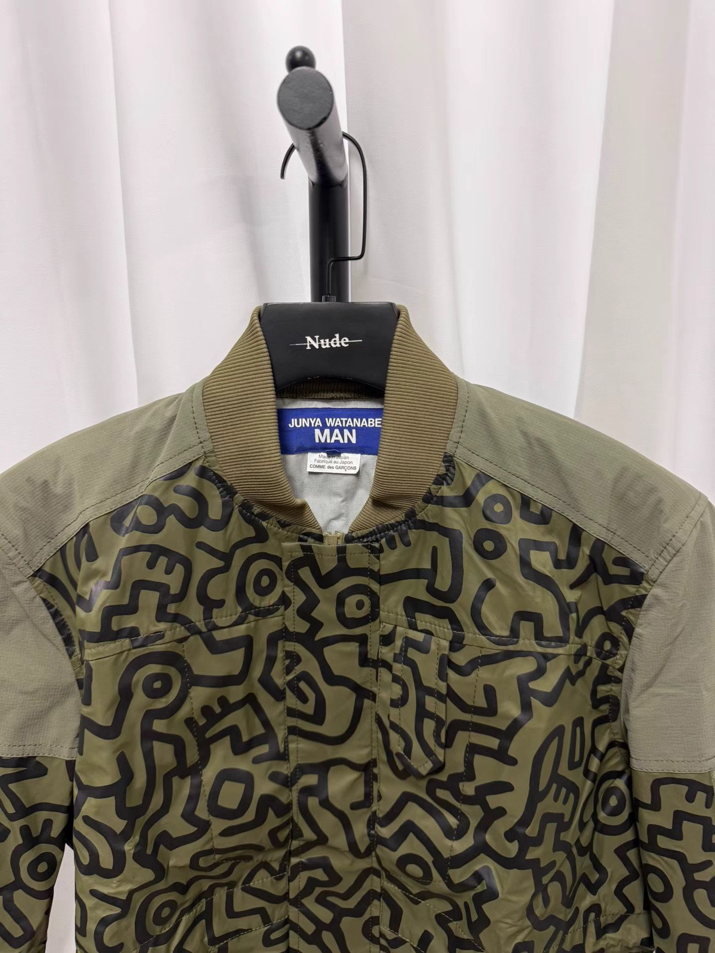 Junya Watanabe Green Abstract Pattern Bomber Jacket Size S Size US S / EU 44-46 / 1 - 2 Thumbnail