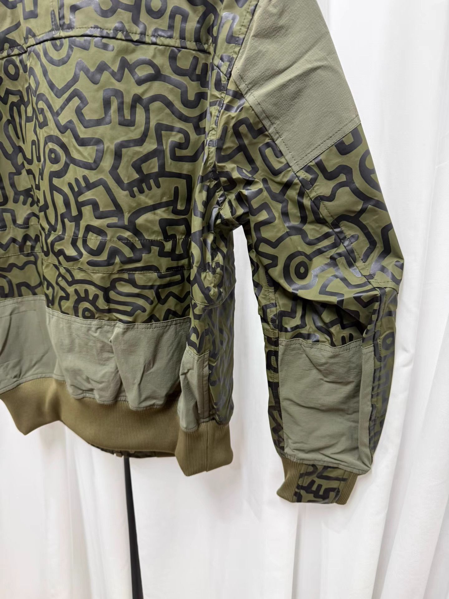 Junya Watanabe Green Abstract Pattern Bomber Jacket Size S Size US S / EU 44-46 / 1 - 7 Thumbnail