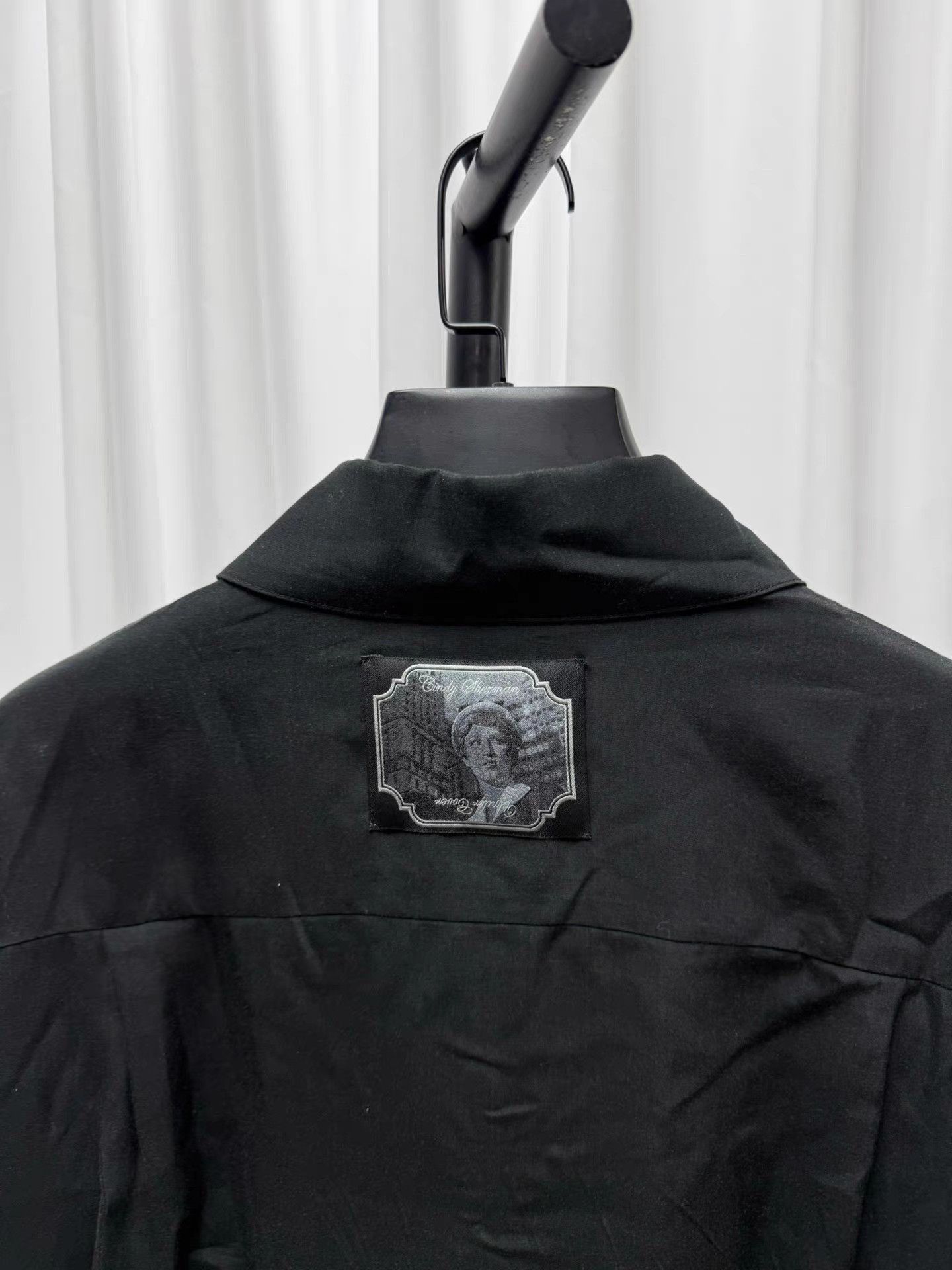 Undercover Black Collared Jacket with Portrait Print, Size L Size US L / EU 52-54 / 3 - 6 Thumbnail