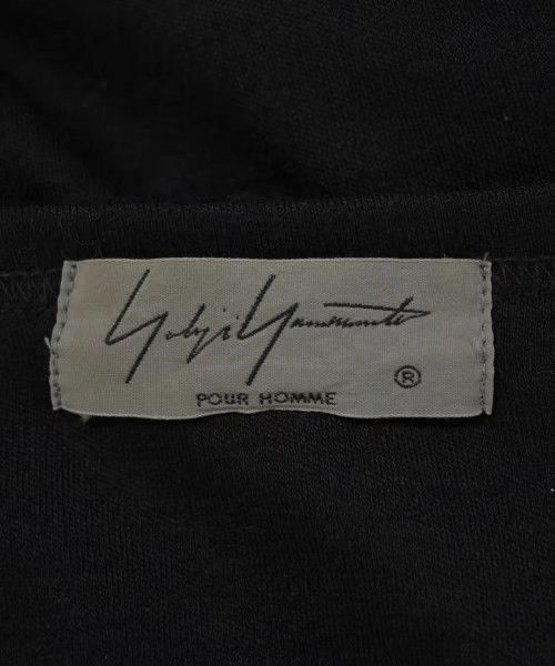 Yohji Yamamoto Black Long Sleeve Shirt with Asymmetric Tie Detail Size US L / EU 52-54 / 3 - 4 Thumbnail