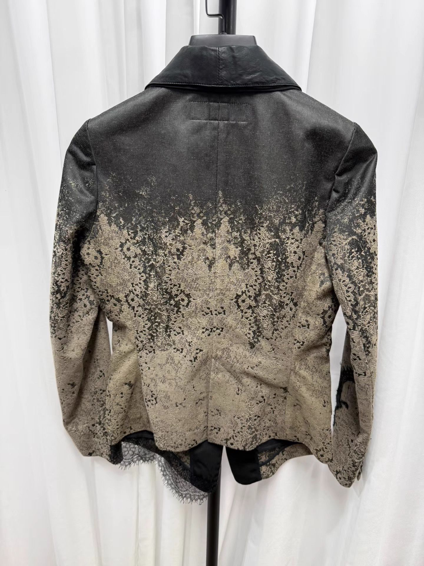 Share Spirit Homme Gray Patterned Light Jacket with Lapel Size US M / EU 48-50 / 2 - 6 Thumbnail