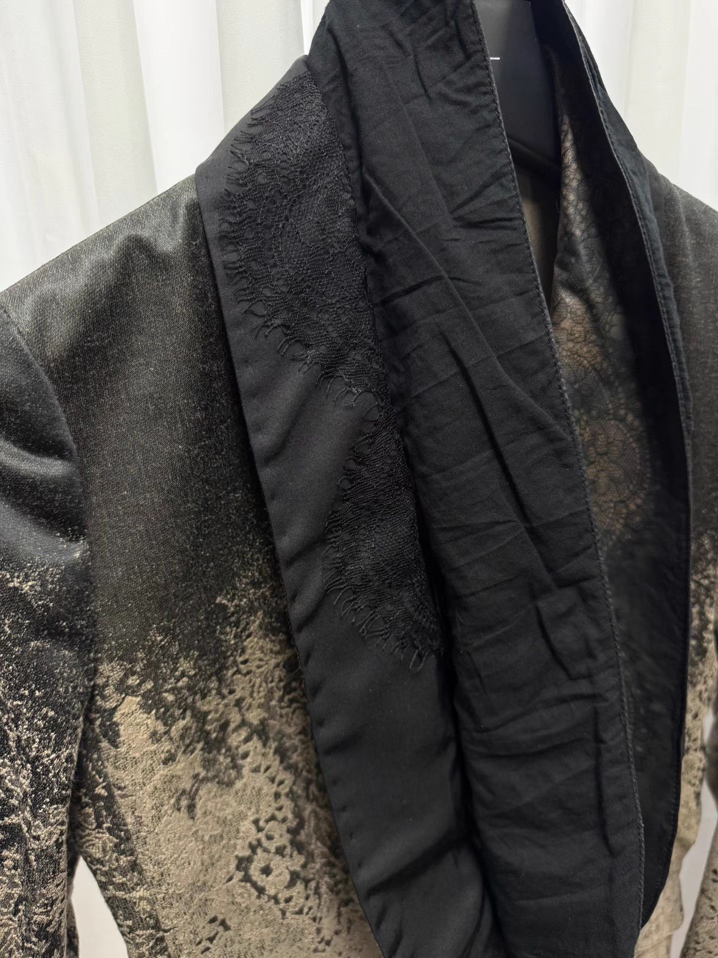 Share Spirit Homme Gray Patterned Light Jacket with Lapel Size US M / EU 48-50 / 2 - 8 Thumbnail