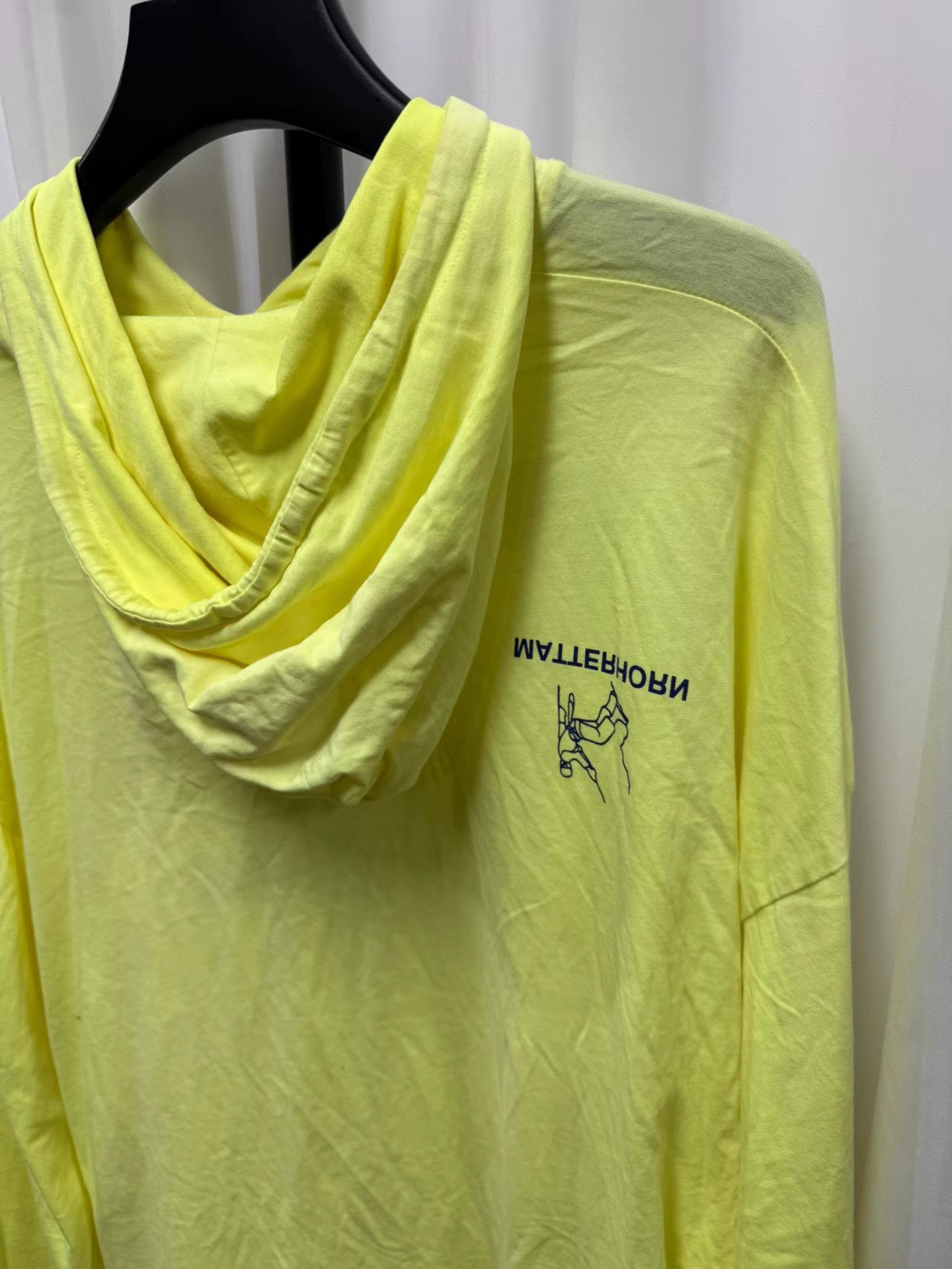 Vetements Yellow Graphic Hoodie with Drawstring Size US M / EU 48-50 / 2 - 7 Thumbnail