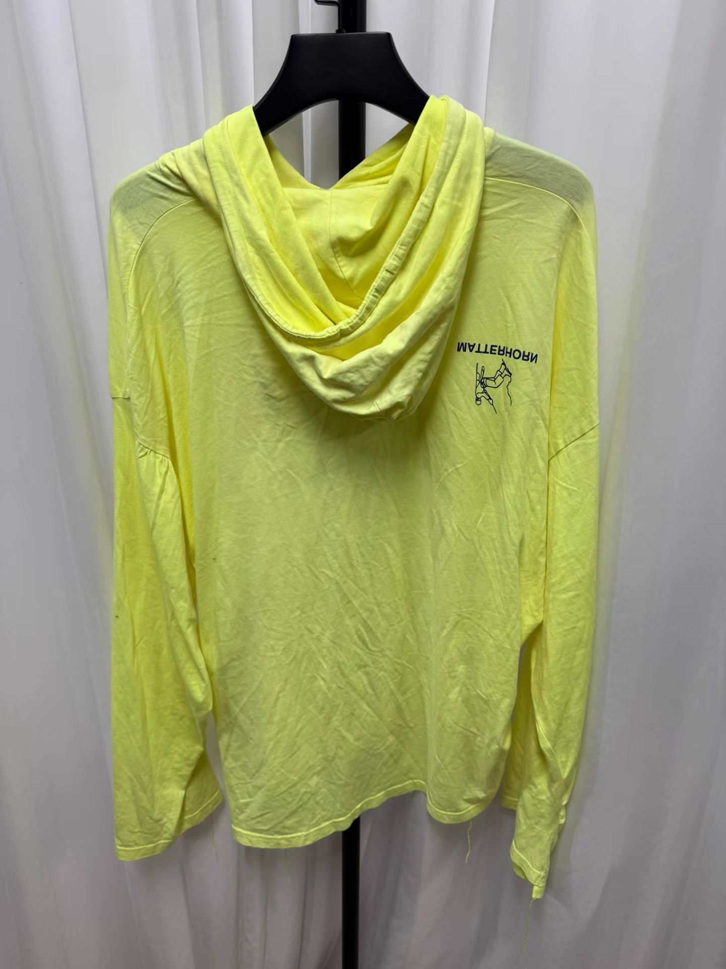 Vetements Yellow Graphic Hoodie with Drawstring Size US M / EU 48-50 / 2 - 6 Thumbnail