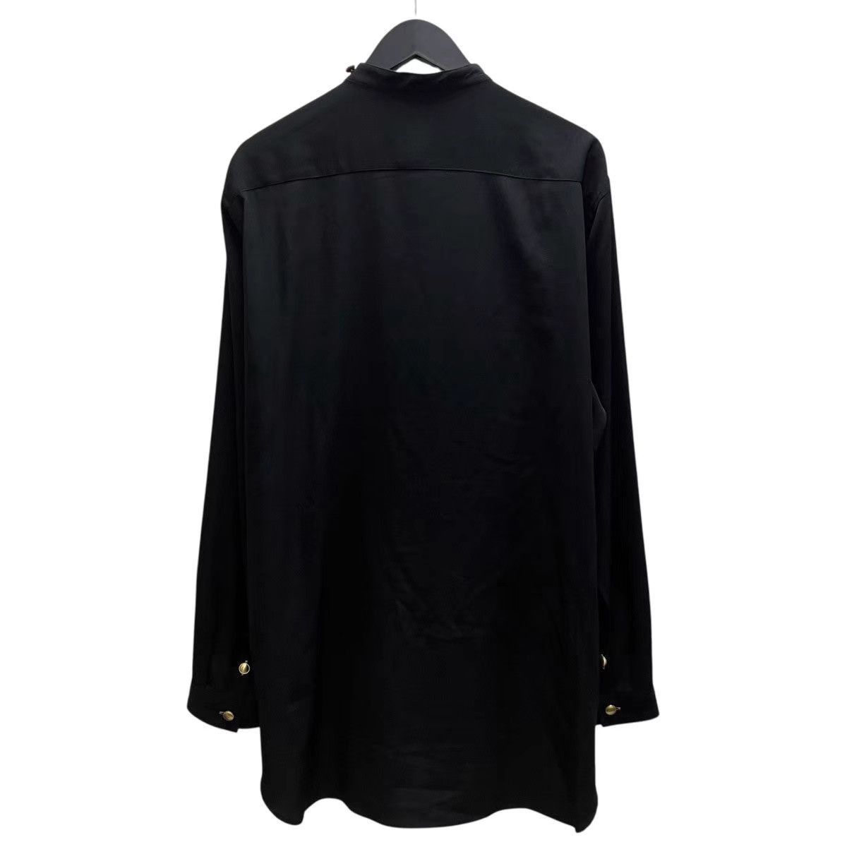 Yohji Yamamoto Black Long Sleeve Button-Up Shirt Size L Size US L / EU 52-54 / 3 - 3 Thumbnail