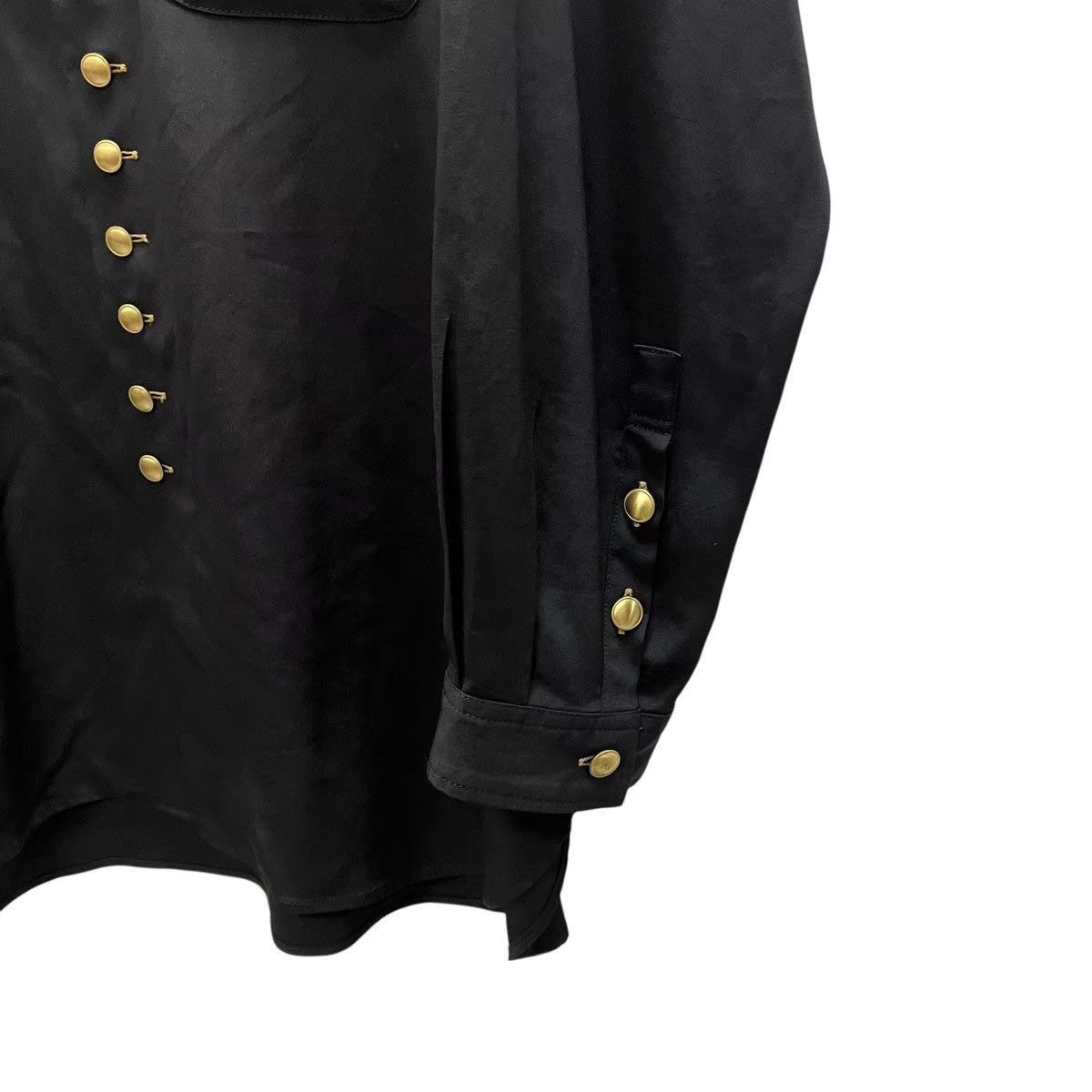 Yohji Yamamoto Black Long Sleeve Button-Up Shirt Size L Size US L / EU 52-54 / 3 - 4 Thumbnail