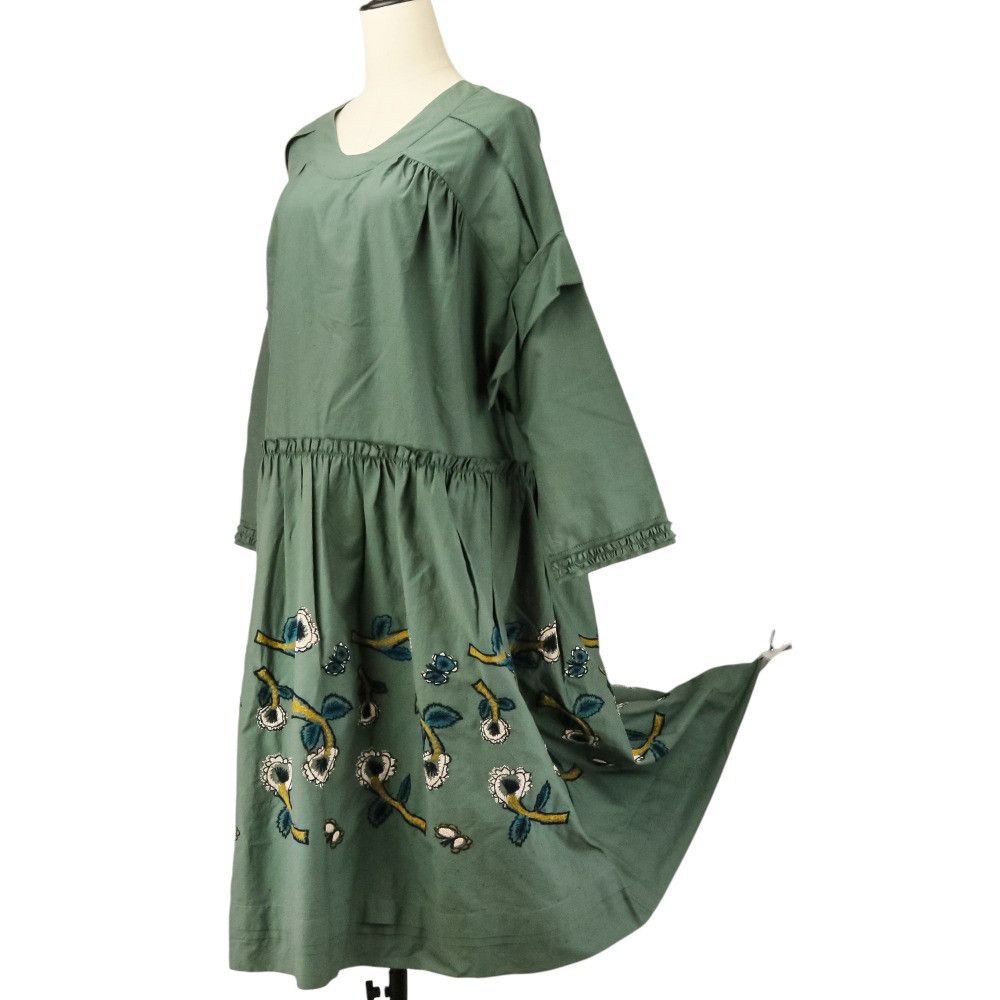 mina perhonen Mina Perhonen mina perhonen yume silk blend midi dress Textile Dresses ya3769 DUTY FREE for USA Size ONE SIZE - 3 Thumbnail