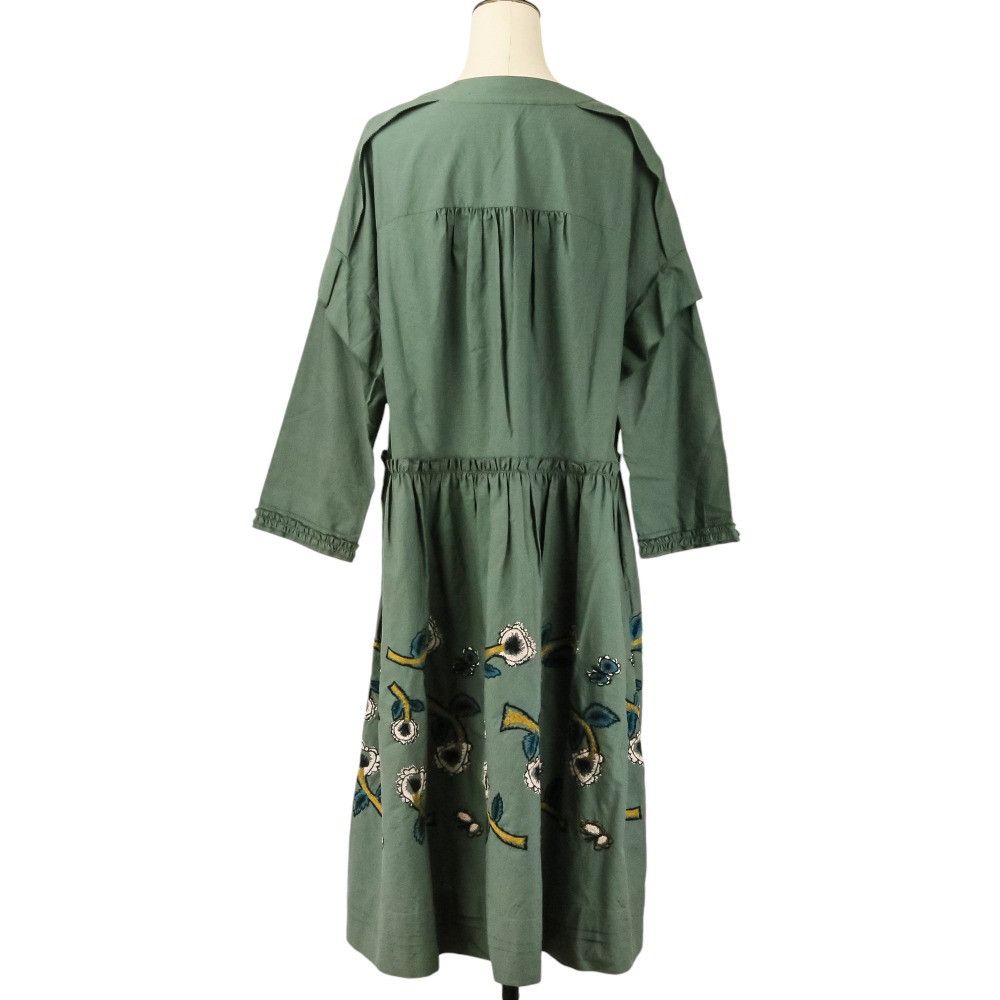 mina perhonen Mina Perhonen mina perhonen yume silk blend midi dress Textile Dresses ya3769 DUTY FREE for USA Size ONE SIZE - 5 Thumbnail