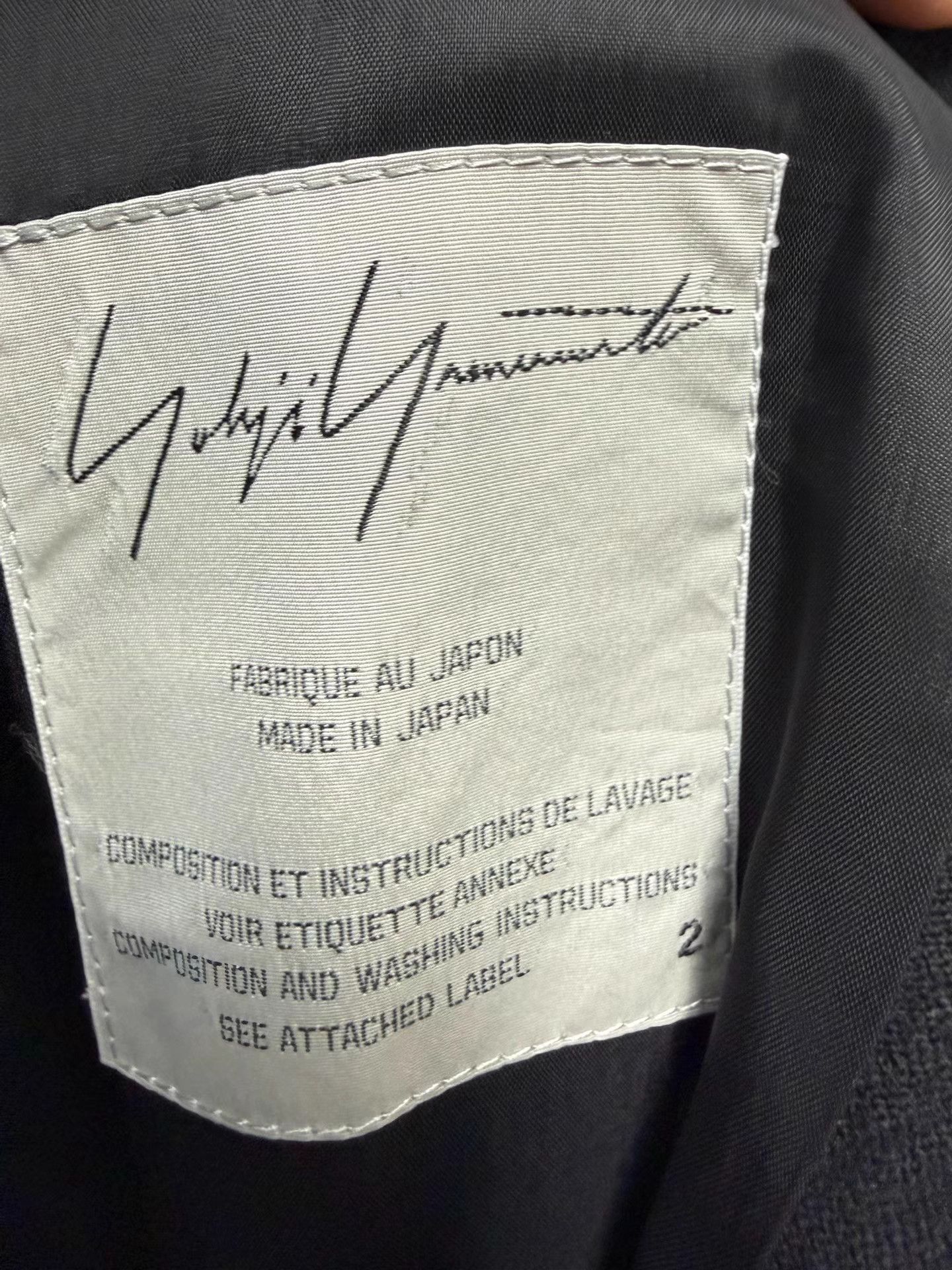 Yohji Yamamoto Black Long Heavy Coat with Fur-Trimmed Pockets Size US M / EU 48-50 / 2 - 6 Thumbnail