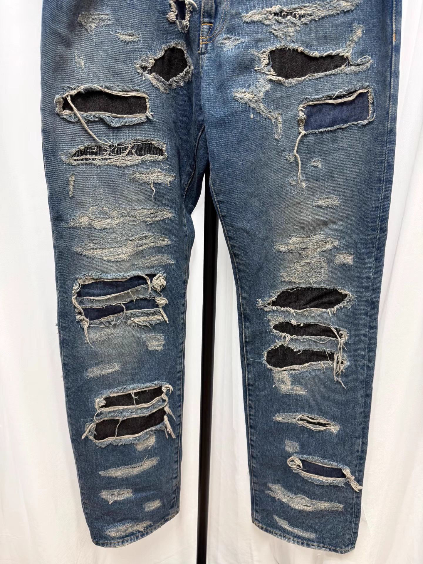 424 Blue Distressed Denim Jeans Size 36 Size US 36 / EU 52 - 3 Thumbnail