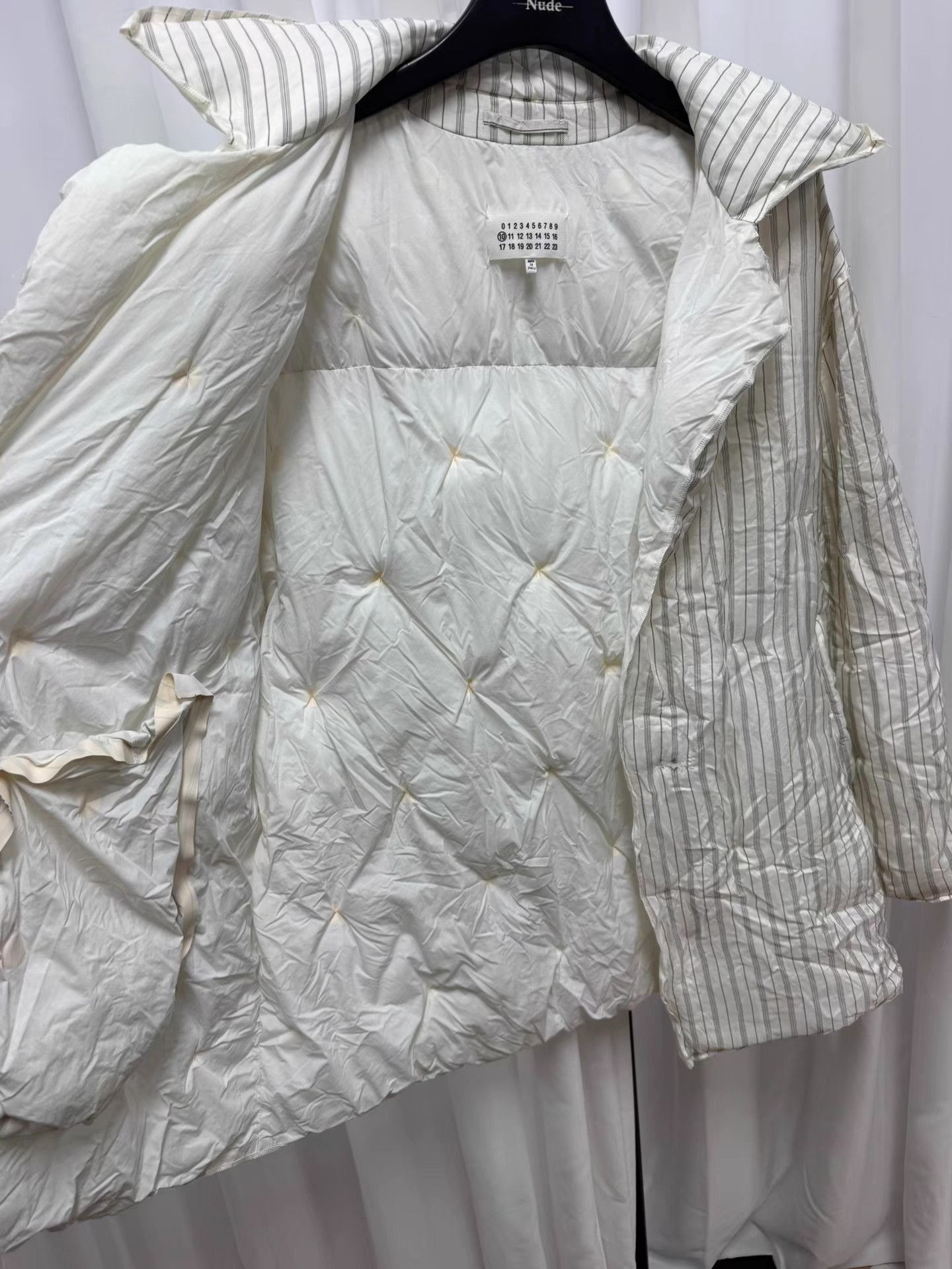 Maison Margiela White Striped Lightweight Jacket Size S Size US S / EU 44-46 / 1 - 6 Thumbnail