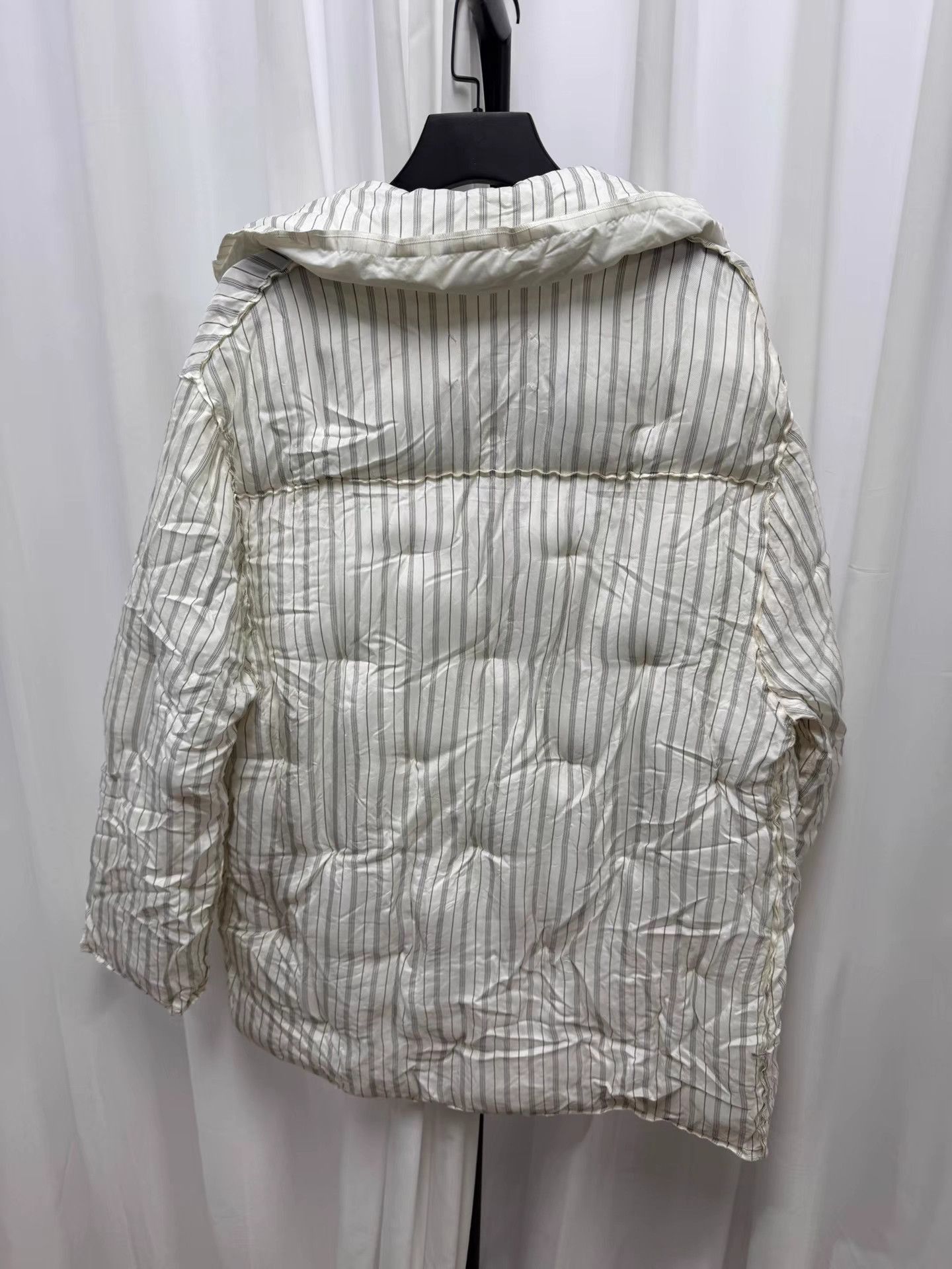 Maison Margiela White Striped Lightweight Jacket Size S Size US S / EU 44-46 / 1 - 8 Thumbnail