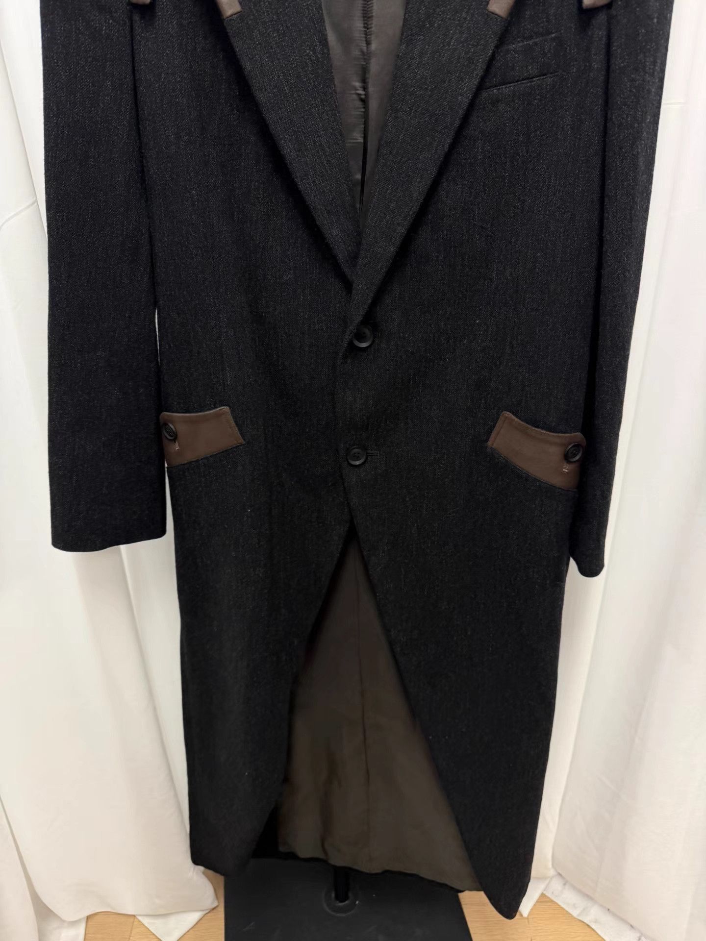 Yohji Yamamoto Long Coat with Back Art Print Size US M / EU 48-50 / 2 - 3 Thumbnail