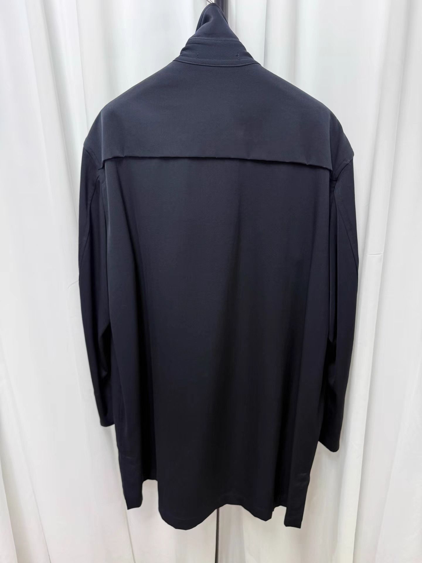 Yohji Yamamoto Black Double-Breasted Long Coat Size M Size US M / EU 48-50 / 2 - 6 Thumbnail