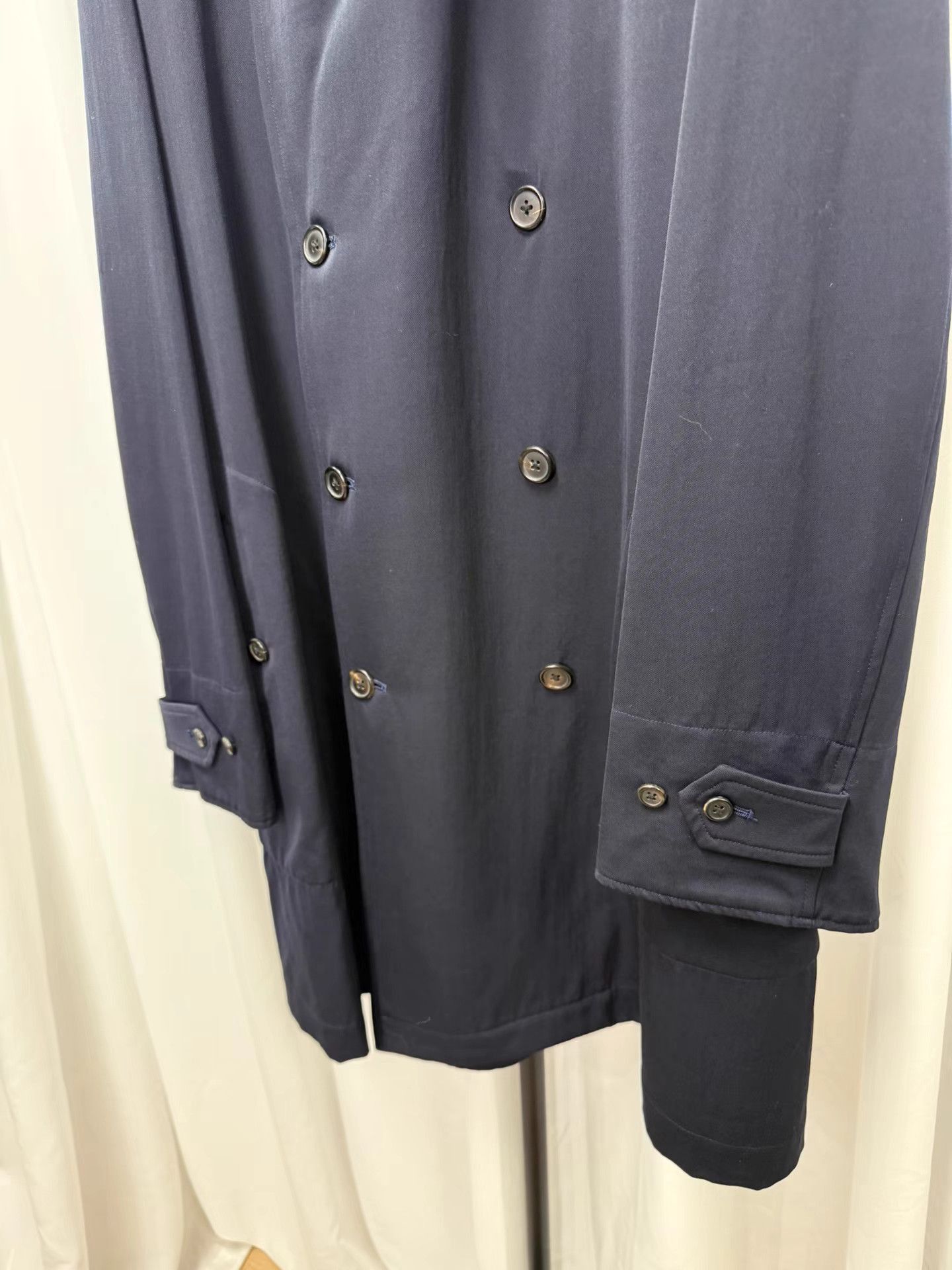 Yohji Yamamoto Black Double-Breasted Long Coat Size M Size US M / EU 48-50 / 2 - 5 Thumbnail