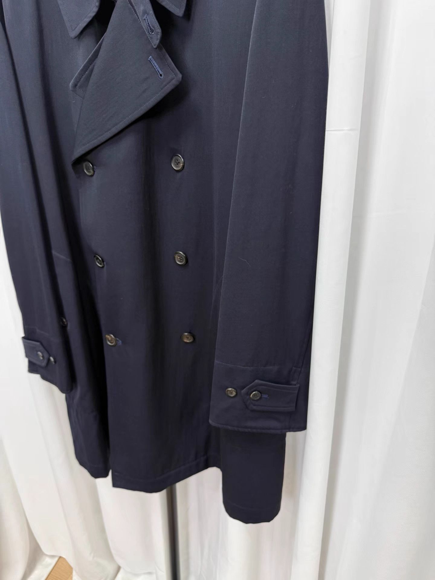 Yohji Yamamoto Black Double-Breasted Long Coat Size M Size US M / EU 48-50 / 2 - 2 Thumbnail