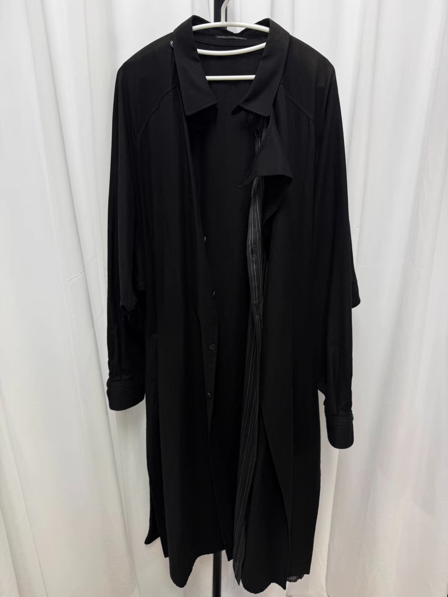 Yohji Yamamoto Black XL Long Sleeve Button-Up Shirt Size US XL / EU 56 / 4 - 6 Thumbnail