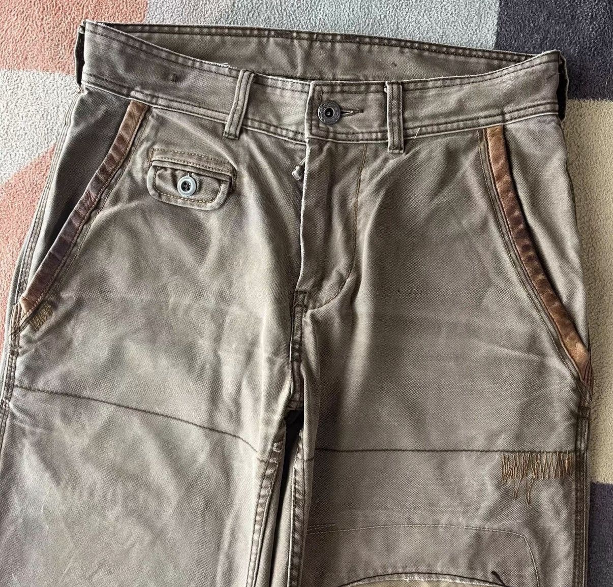 Polo Ralph Lauren Beige Casual Pants with Patch Pockets Size US 30 / EU 46 - 3 Thumbnail