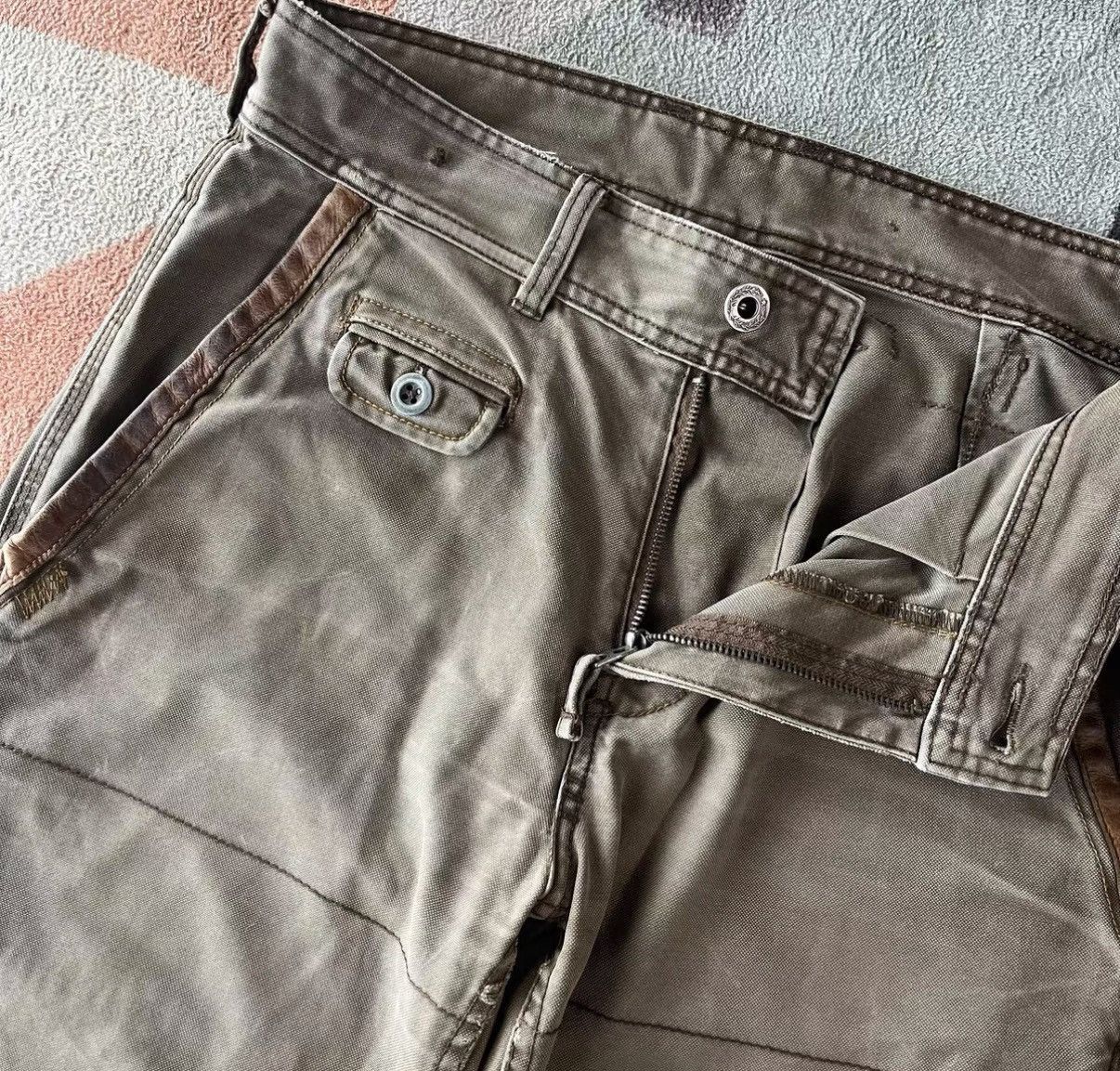 Polo Ralph Lauren Beige Casual Pants with Patch Pockets Size US 30 / EU 46 - 5 Thumbnail
