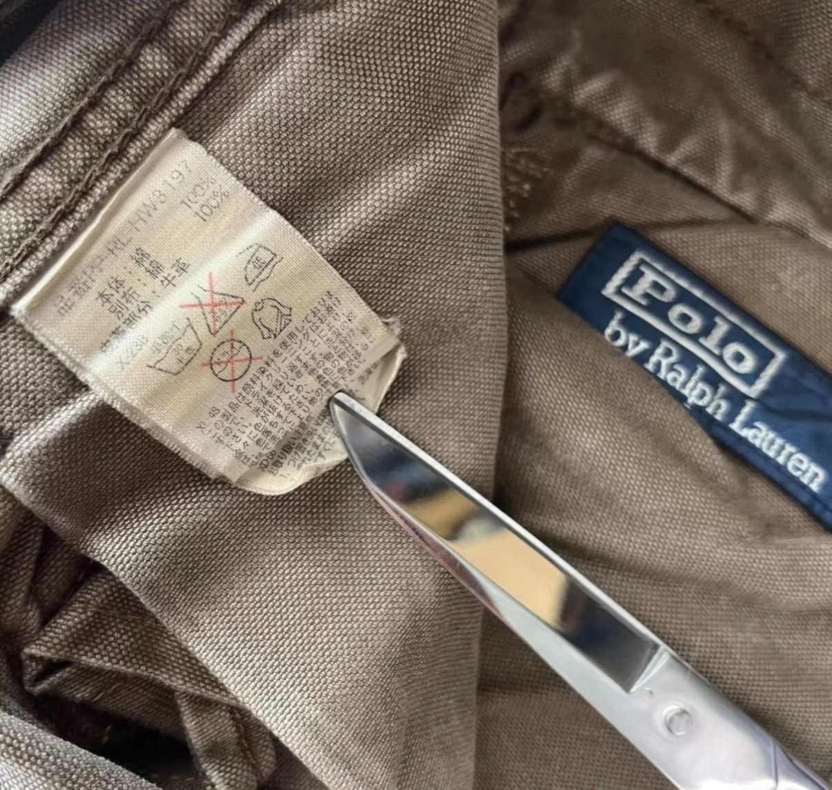 Polo Ralph Lauren Beige Casual Pants with Patch Pockets Size US 30 / EU 46 - 7 Thumbnail