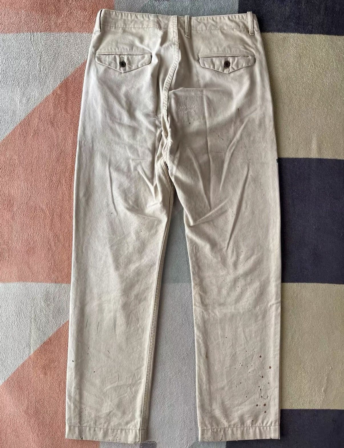 RRL Ralph Lauren White Casual Pants Size 28 Size US 28 / EU 44 - 2 Thumbnail