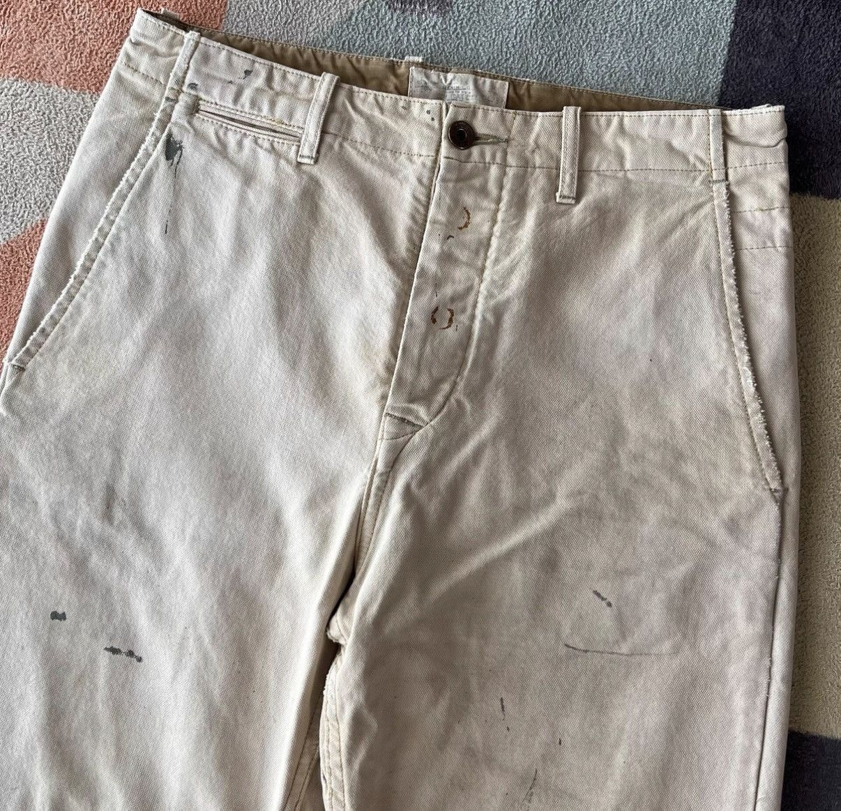 RRL Ralph Lauren White Casual Pants Size 28 Size US 28 / EU 44 - 3 Thumbnail