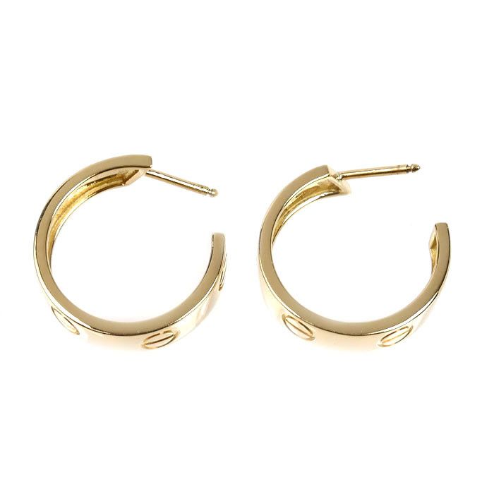 Cartier Cartier Cartier Love Au750 Earrings Precious Metal Earrings DUTY FREE for USA Size ONE SIZE - 3 Thumbnail