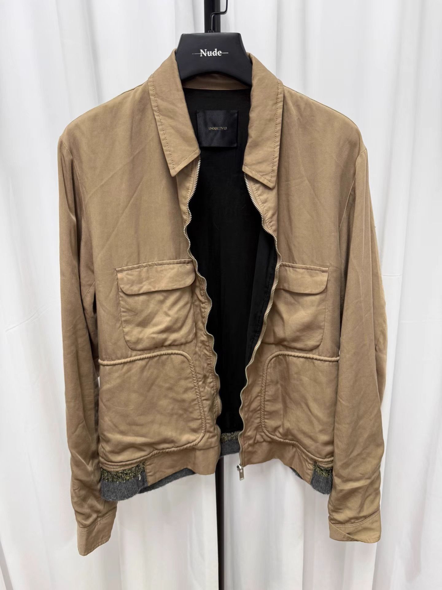 Undercover Beige Utility Jacket with Zip Closure and Pockets Size US L / EU 52-54 / 3 - 9 Thumbnail