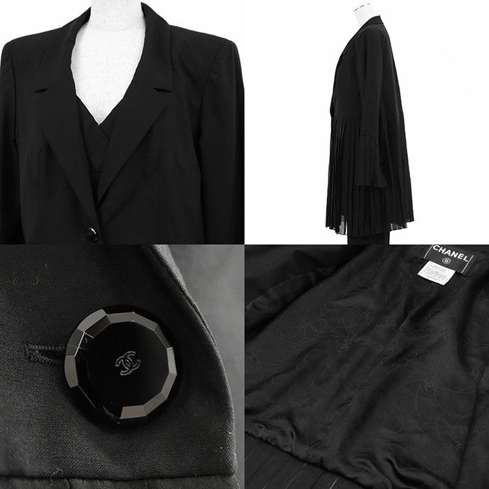 Chanel Chanel Chanel Wool Silk Three Piece Set Textile Suits 01P P17313 DUTY FREE for USA Size ONE SIZE - 3 Thumbnail