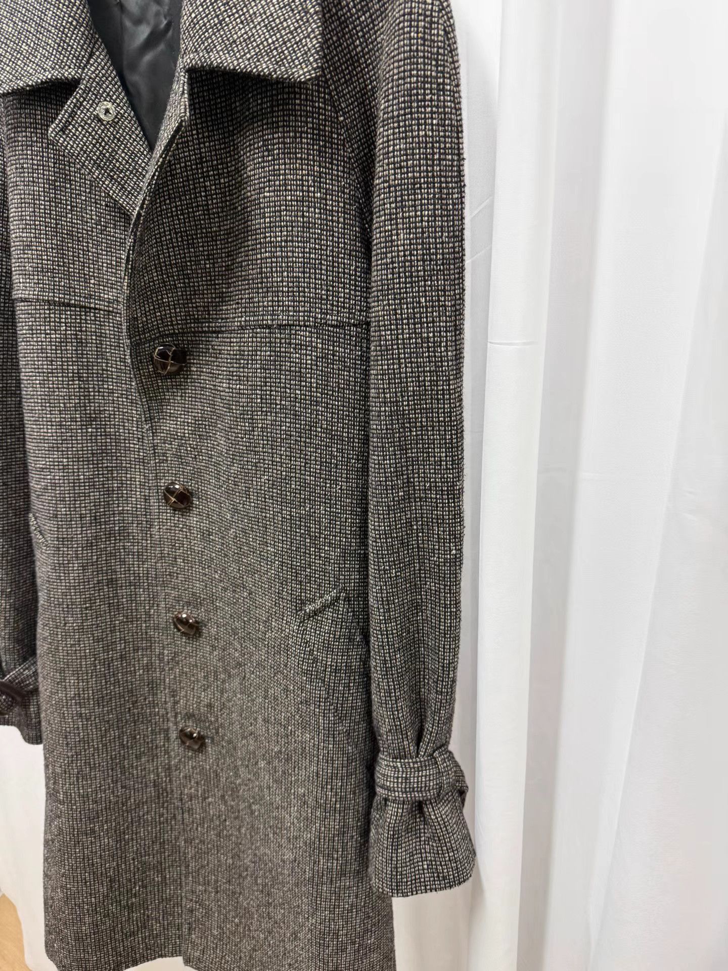 Maison Margiela Gray Plaid Long Coat - Size M Size US M / EU 48-50 / 2 - 3 Thumbnail