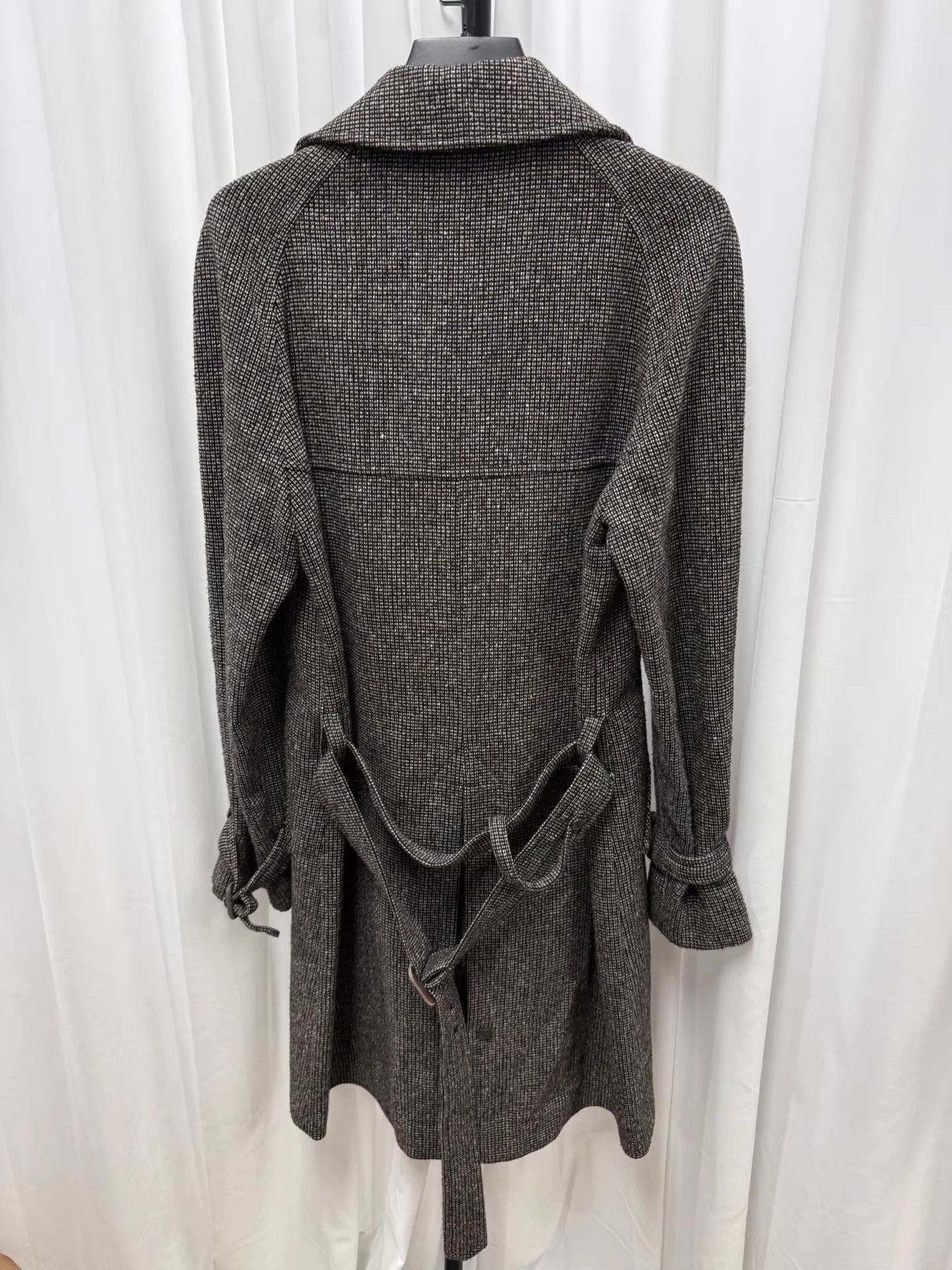 Maison Margiela Gray Plaid Long Coat - Size M Size US M / EU 48-50 / 2 - 4 Thumbnail