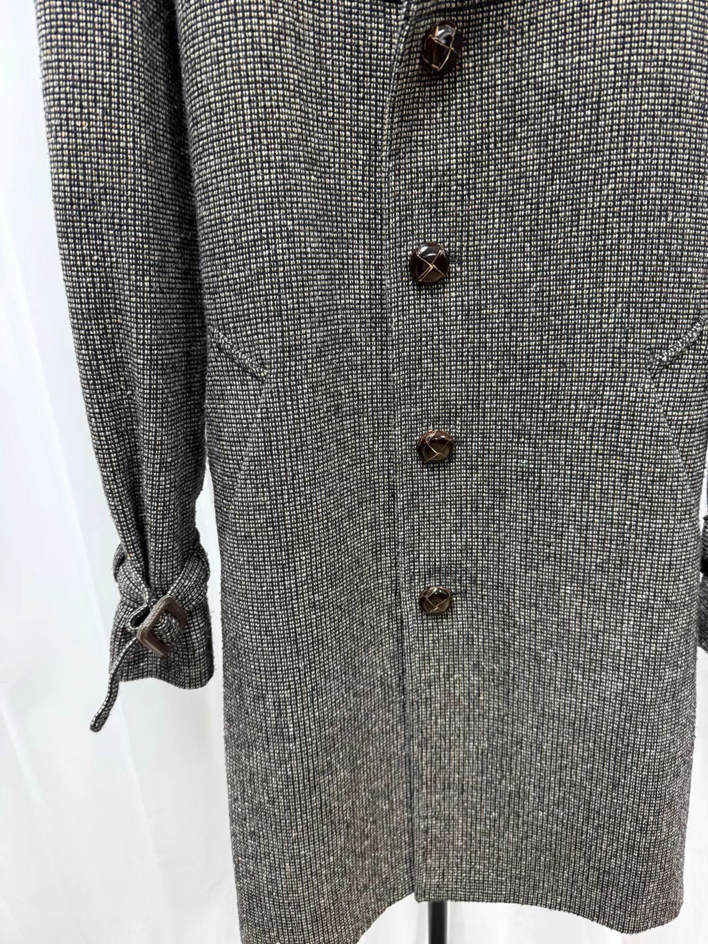 Maison Margiela Gray Plaid Long Coat - Size M Size US M / EU 48-50 / 2 - 2 Thumbnail