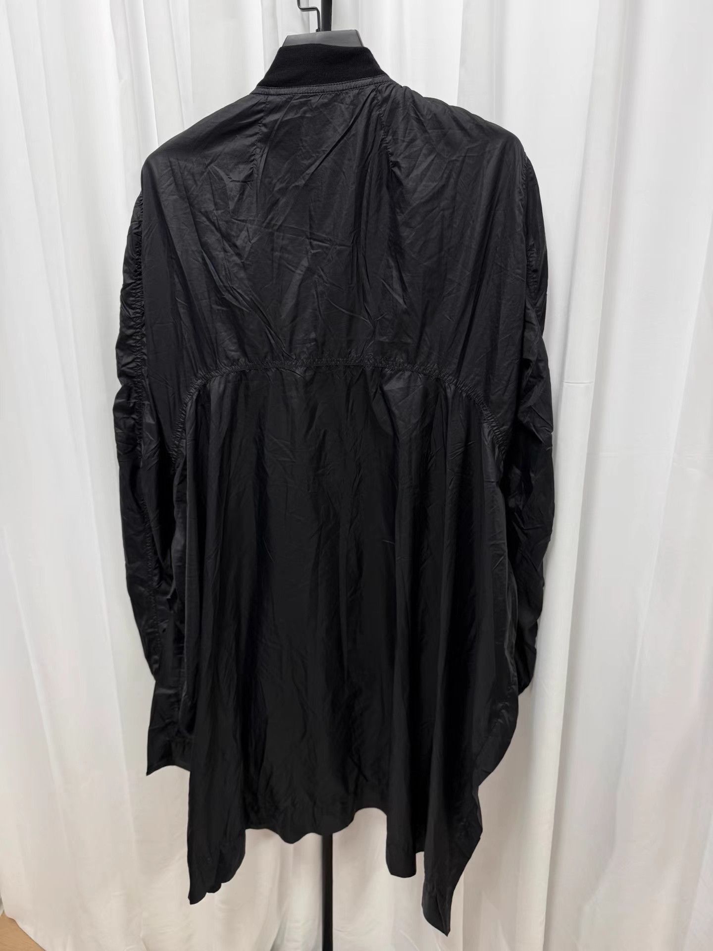 Rick Owens Black Bomber Jacket with Zip Front and Pockets Size US M / EU 48-50 / 2 - 5 Thumbnail