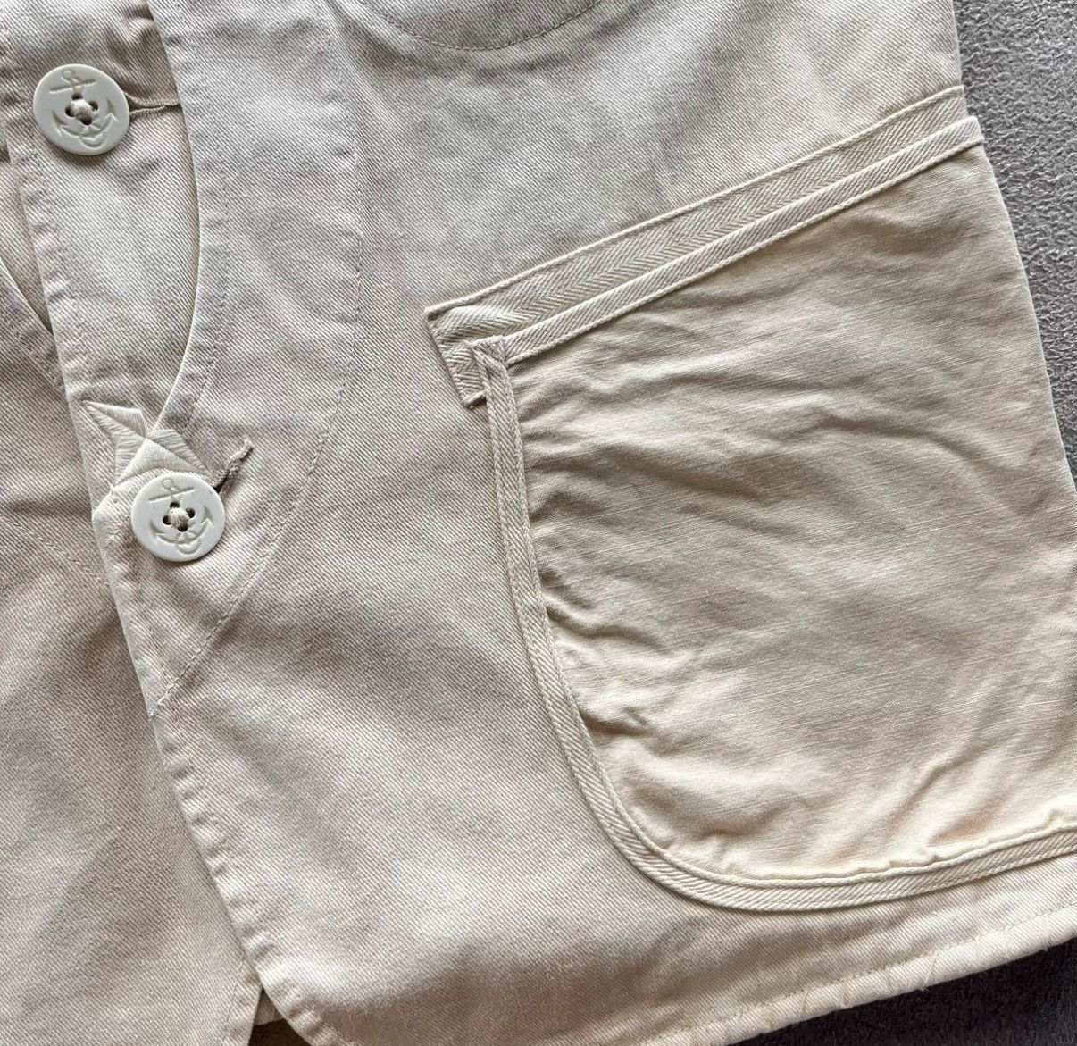 RRL Ralph Lauren Beige Button-Front Utility Vest Size M Size US M / EU 48-50 / 2 - 6 Thumbnail