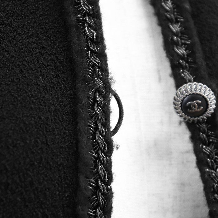 Chanel Chanel Chanel Wool Blend Tweed Jacket Textile Outerwear P33858 DUTY FREE for USA Size ONE SIZE - 13 Thumbnail