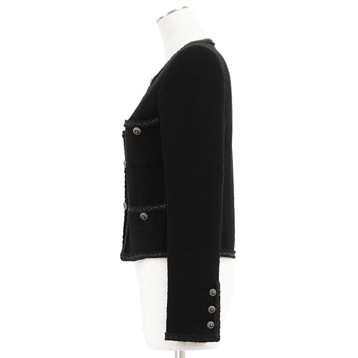 Chanel Chanel Chanel Wool Blend Tweed Jacket Textile Outerwear P33858 DUTY FREE for USA Size ONE SIZE - 4 Thumbnail