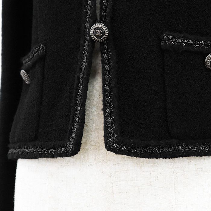Chanel Chanel Chanel Wool Blend Tweed Jacket Textile Outerwear P33858 DUTY FREE for USA Size ONE SIZE - 15 Thumbnail