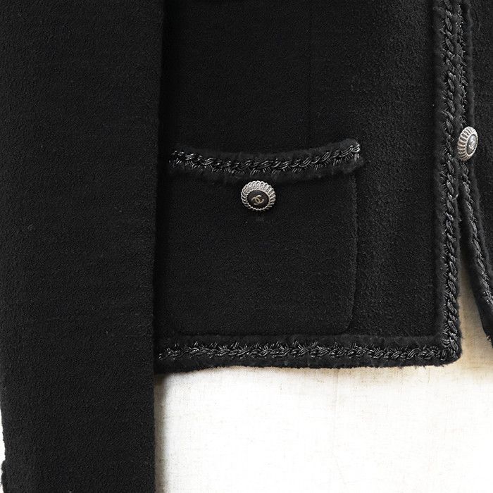 Chanel Chanel Chanel Wool Blend Tweed Jacket Textile Outerwear P33858 DUTY FREE for USA Size ONE SIZE - 14 Thumbnail