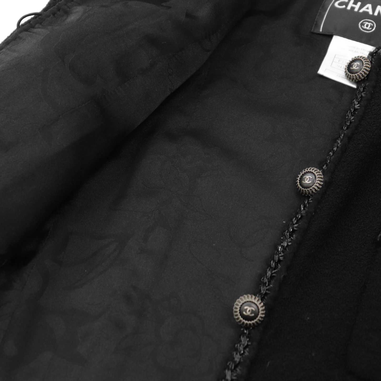 Chanel Chanel Chanel Wool Blend Tweed Jacket Textile Outerwear P33858 DUTY FREE for USA Size ONE SIZE - 9 Thumbnail