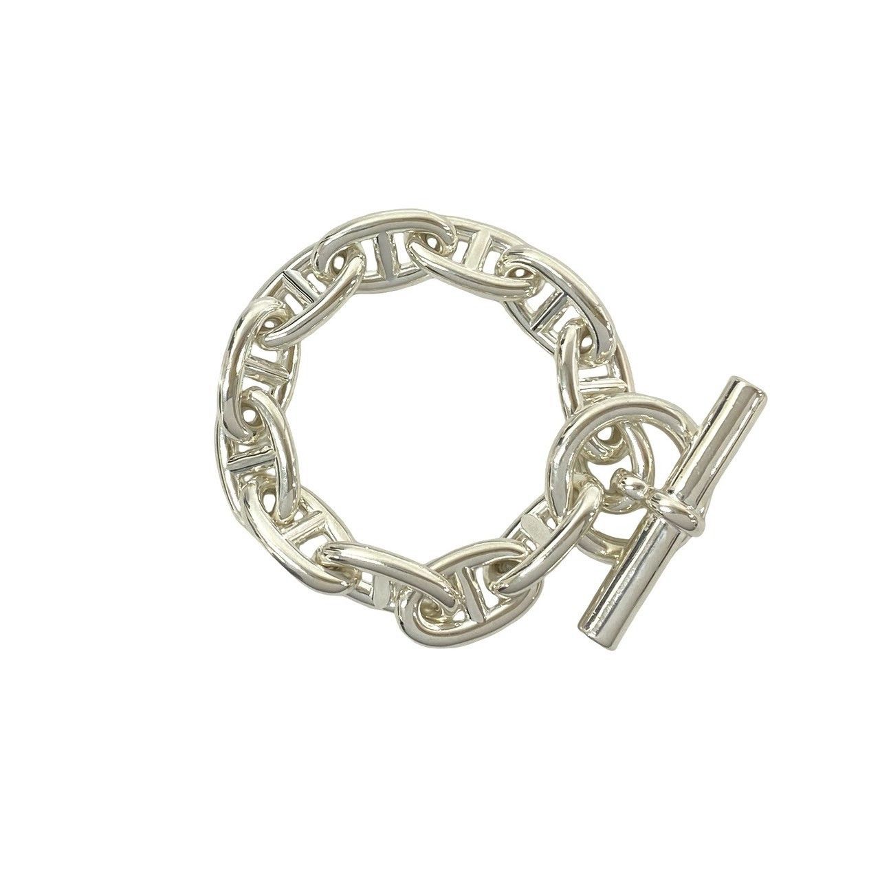 Hermes Hermes Hermes Chaine dAncre TGM 925 Silver Bracelet Precious Metal Bracelet DUTY FREE for USA Size ONE SIZE - 2 Thumbnail