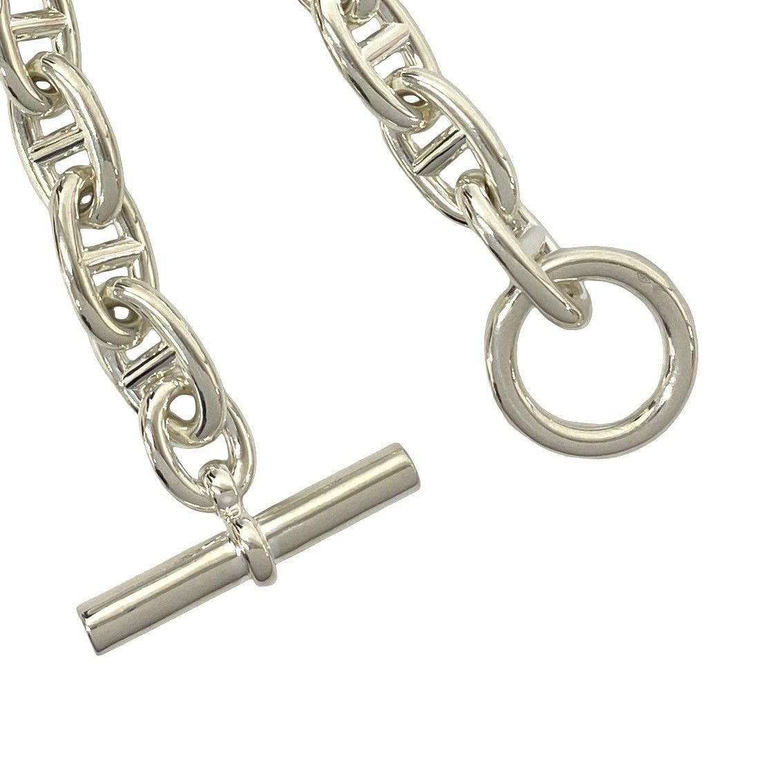 Hermes Hermes Hermes Chaine dAncre TGM 925 Silver Bracelet Precious Metal Bracelet DUTY FREE for USA Size ONE SIZE - 5 Thumbnail
