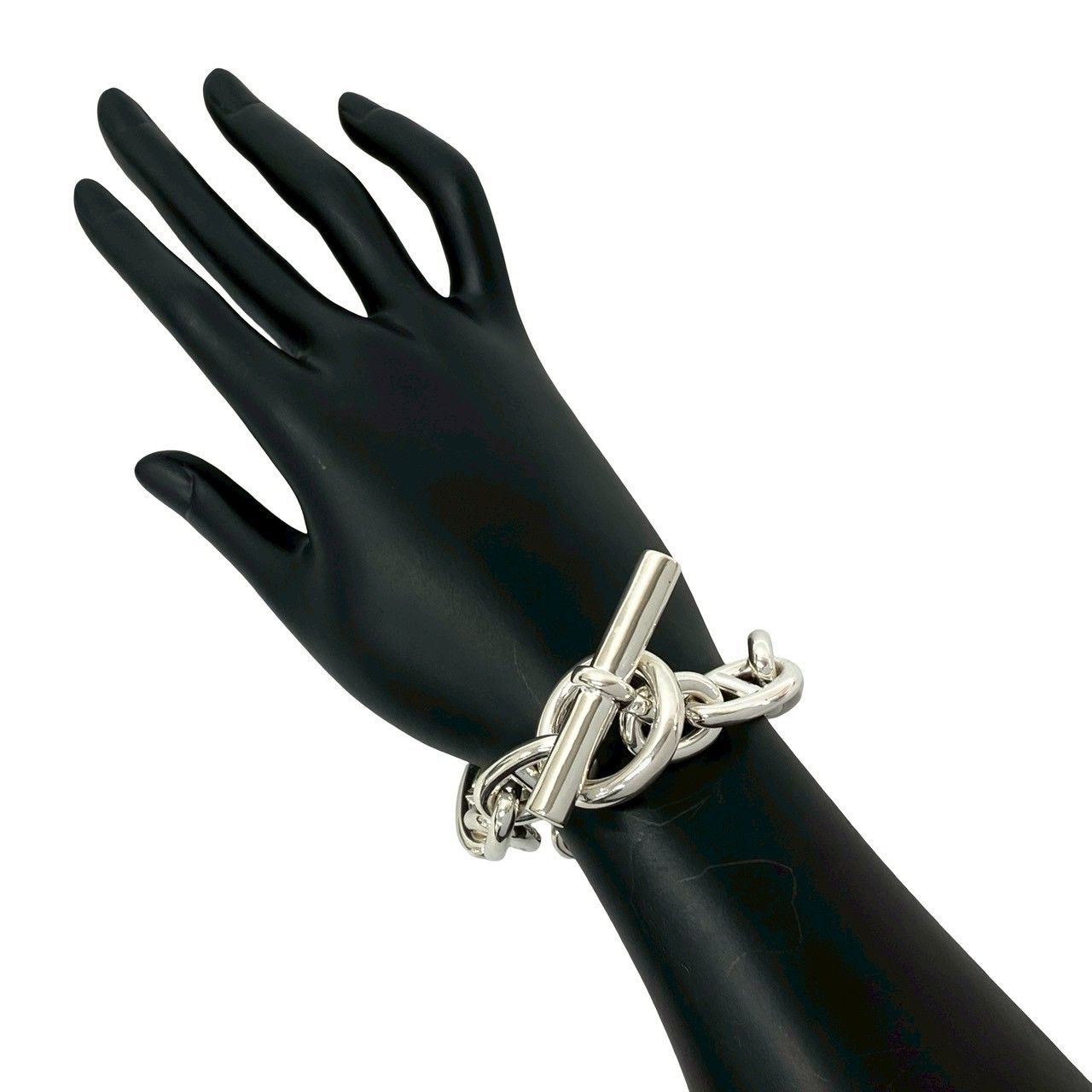 Hermes Hermes Hermes Chaine dAncre TGM 925 Silver Bracelet Precious Metal Bracelet DUTY FREE for USA Size ONE SIZE - 3 Thumbnail