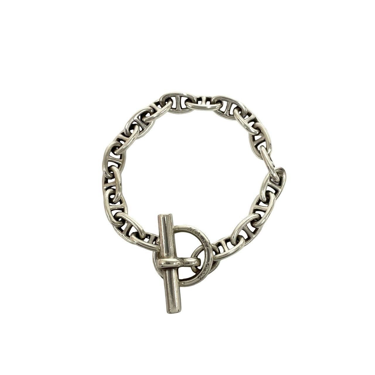 Hermes Hermes Hermes Chaine d’Ancre PM 925 Silver Bracelet Precious Metal Bracelet DUTY FREE for USA Size ONE SIZE - 2 Thumbnail