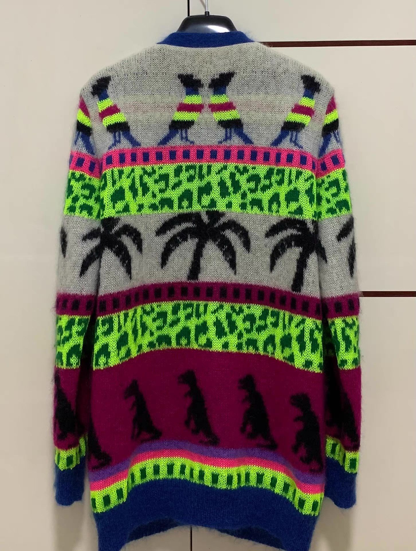 Saint Laurent Paris Multi-Patterned V-Neck Button Cardigan XS Size US XS / EU 42 / 0 - 2 Thumbnail